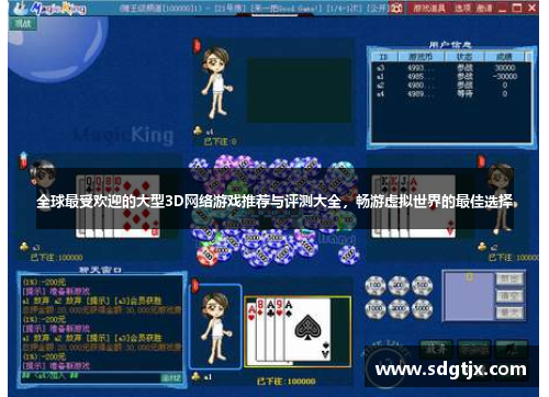 全球最受欢迎的大型3D网络游戏推荐与评测大全，畅游虚拟世界的最佳选择
